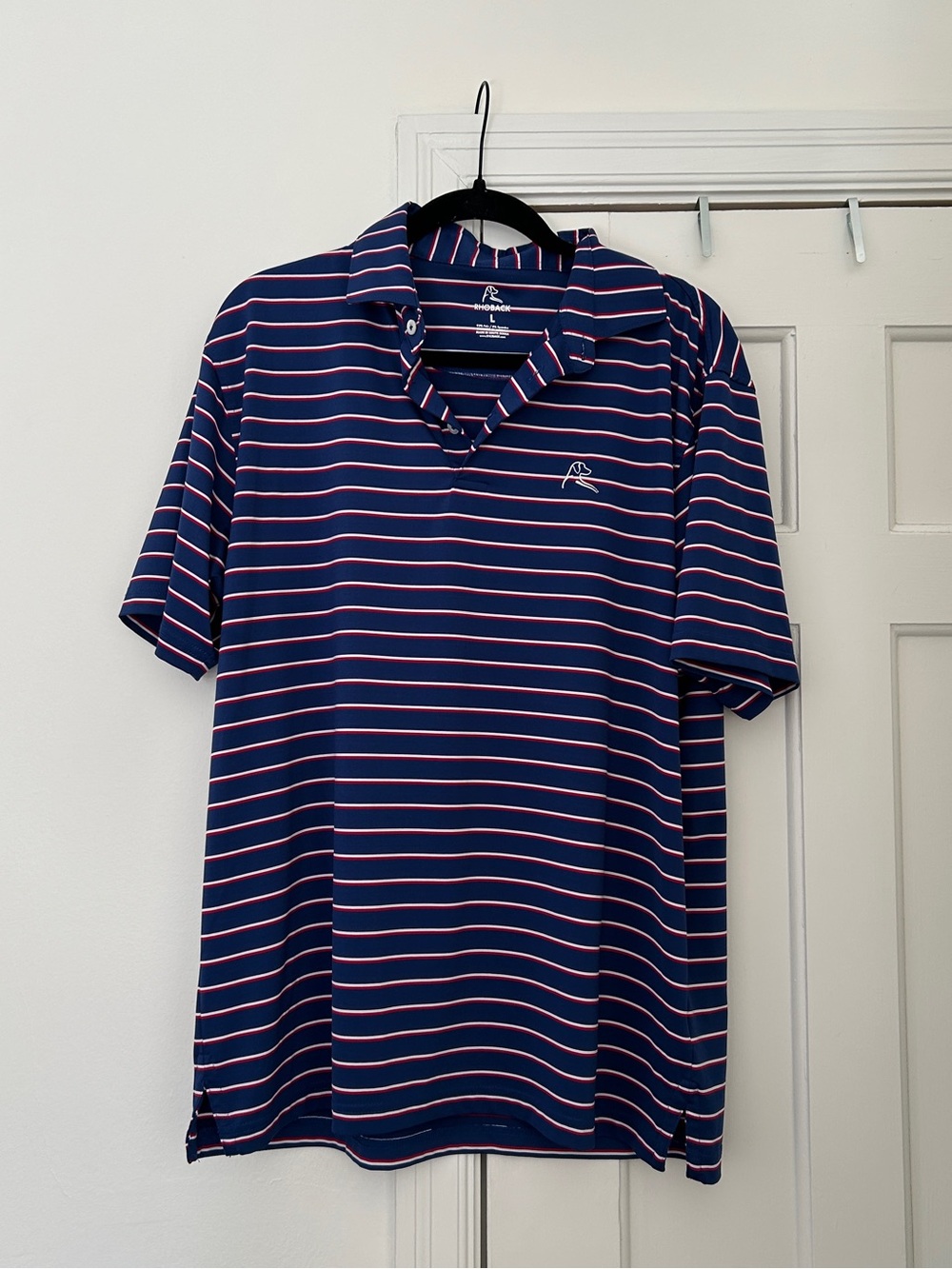 Rhoback Mens Striped Polo